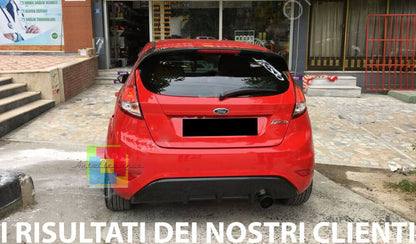 SOTTO PARAURTI FORD FIESTA MK7 08-17 DIFFUSORE ABS NERO LUCIDO DAM ESTRATTORE 05
