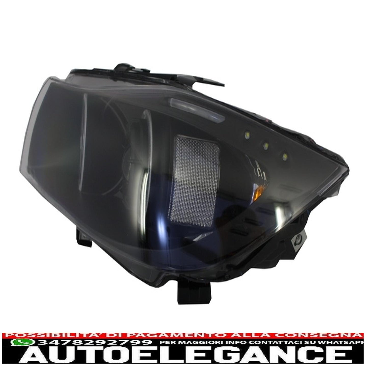 headlights suitable for bmw e90 e91 2 halo black rims (2005-2008) 