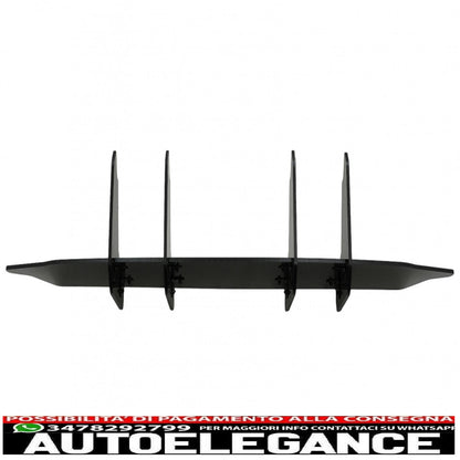 Estensione paraurti posteriore per diffusore adatta per mercedes classe A w177 hatchback a45 s (2018-up) nero