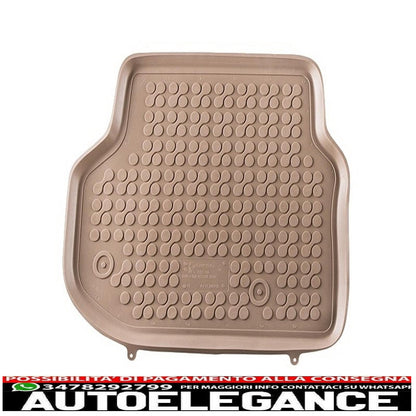 Beige rubber mat suitable for bmw 5 series f10 f11 (2010-2013) sedan touring