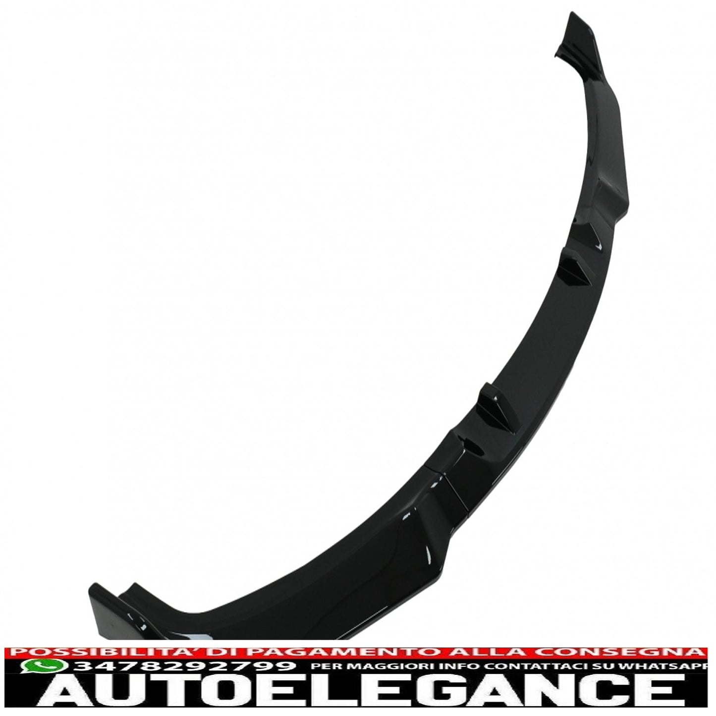 Front bumper additional spoiler suitable for BMW 3 Series E90 E91 Non LCI (2004-2008) Limousine Touring Piano Black 