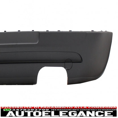 Estensione paraurti posteriore doppia uscita con fanale posteriore led fumé nero e minigonne laterali adatto per vw golf 5 v (2003-2007) design gti