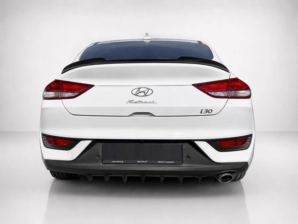 👉Tappo Spoiler per Hyundai i30 MK3 Fastback 2016- ABS Nero Lucido👈
