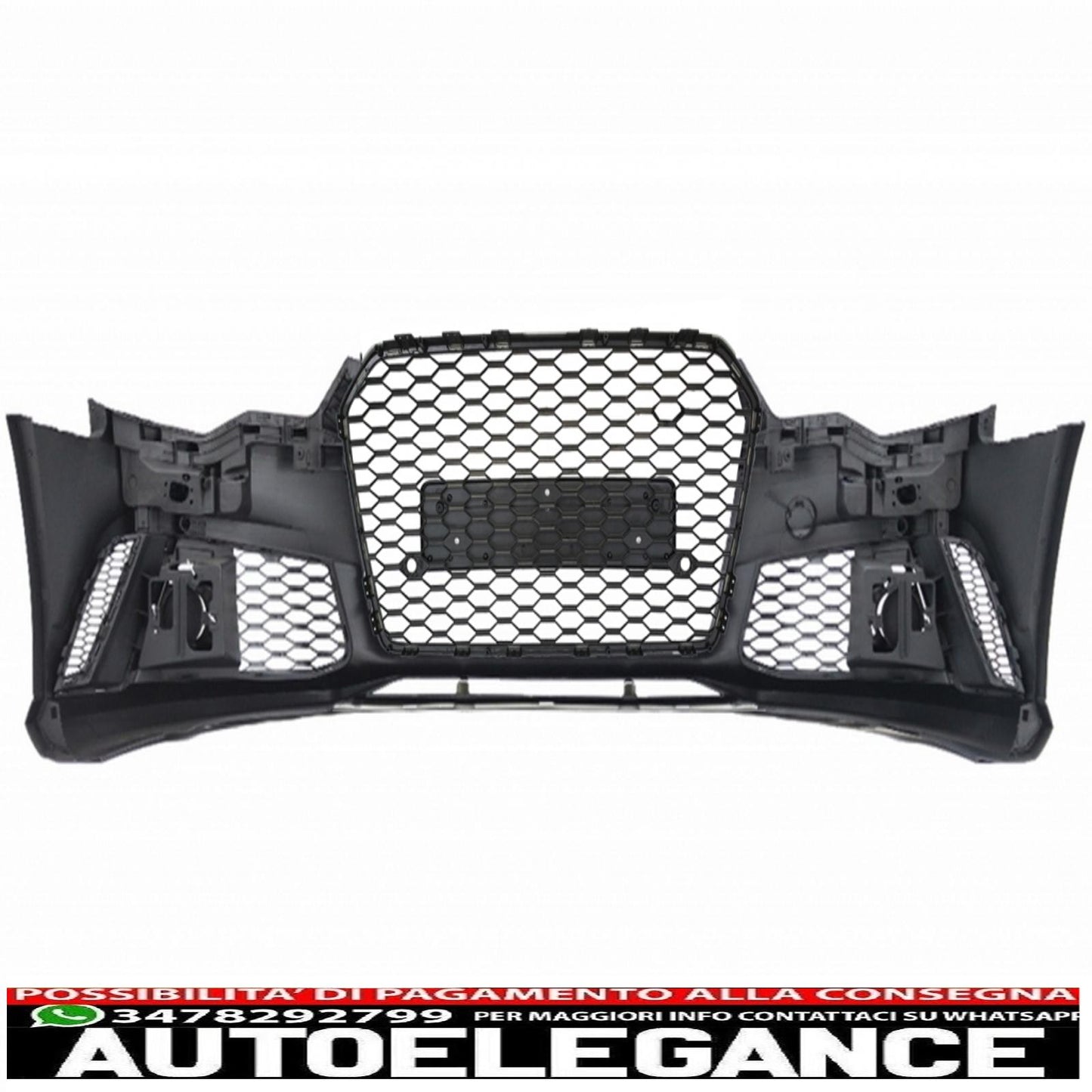 paraurti anteriore adatto per audi a6 c7 4g (2011-2015) design rs6 con griglia