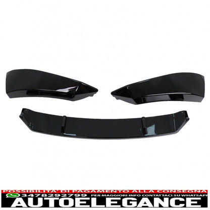 Front Bumper Lip Extension Spoiler Fit For VW Passat B8 3G Limousine Variant (2015-2018) Piano Black