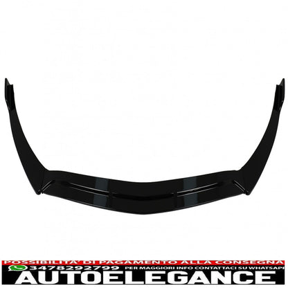 Front Bumper Spoiler Lip Fit For Mercedes Cla X118 C118 Sport Line Cla35 (2019-2023) Piano Black