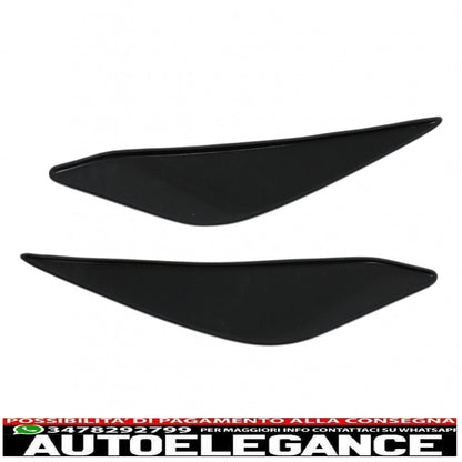 headlights eyebrows suitable for ford fiesta mk8 (2017-2021) piano black 