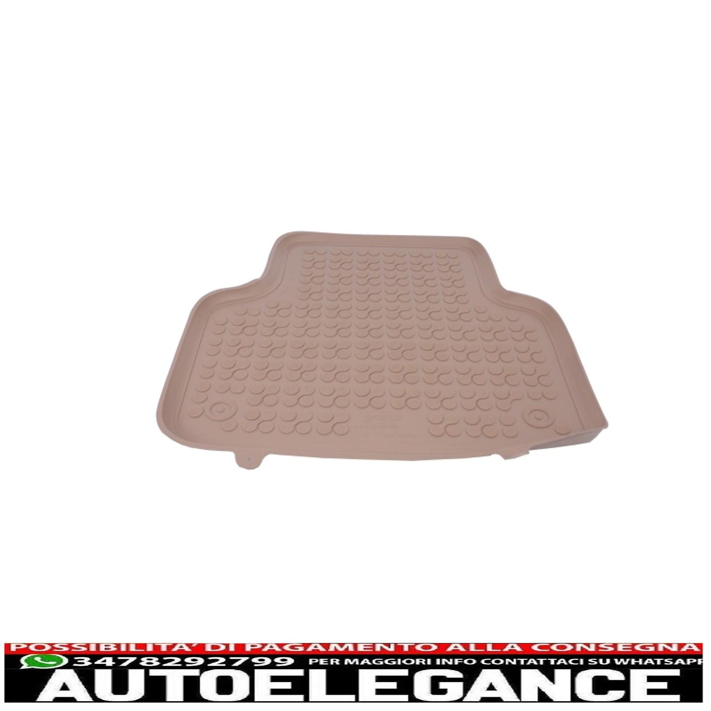 Beige rubber mat suitable for audi q7 4m (2015-) q8 (2018-)