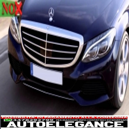 griglia anteriore adatta per mercedes classe c w205 s205 c205 a205 (2014-2018) design c63