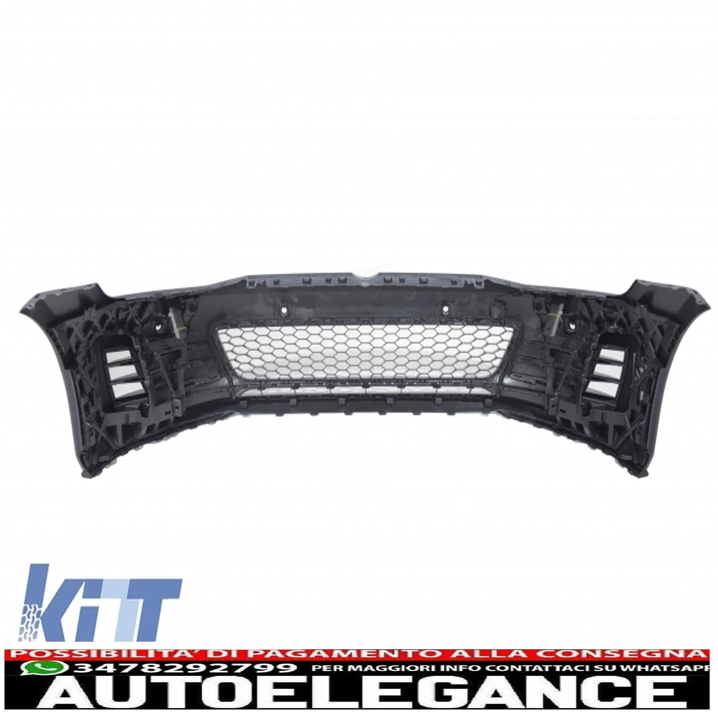 Front bumper suitable for vw golf vii golf 7 from 2013 onwards gti look with 3d red led headlights drl direction indicators 