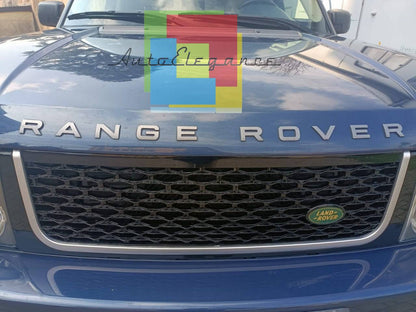GRIGLIA ADATTA PER RANGE ROVER VOGUE III L322 2010-2012 PROFILO CROMATO NERA