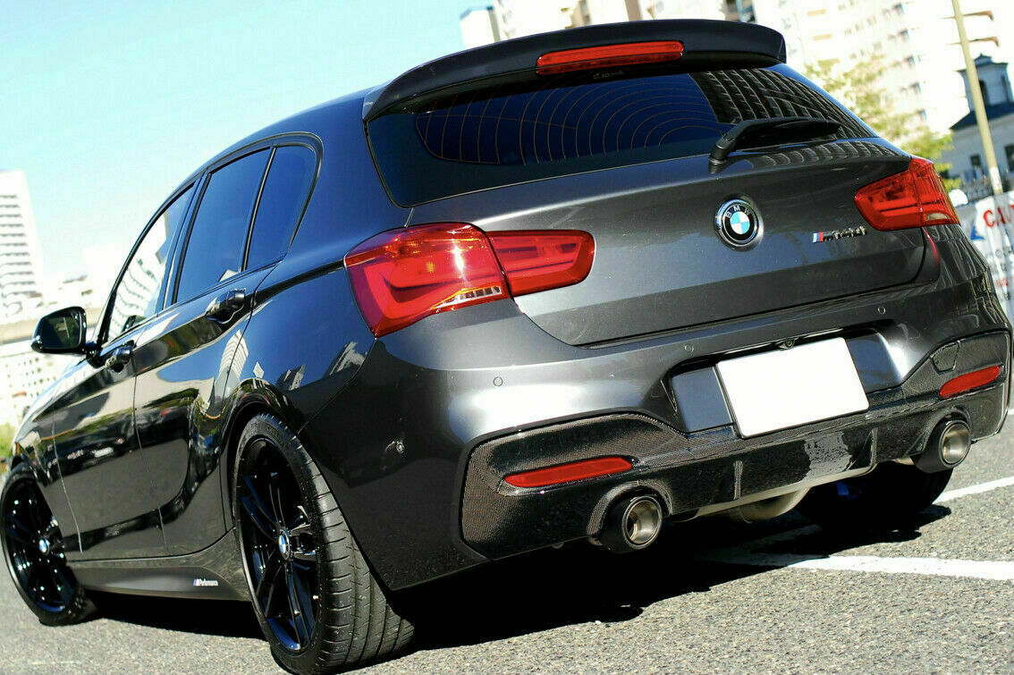 BMW SERIE 1 F20 2011-2019 SPOILER M SPORTIVO VERNICIATO NERO AUTOELEGANCERICAMBI