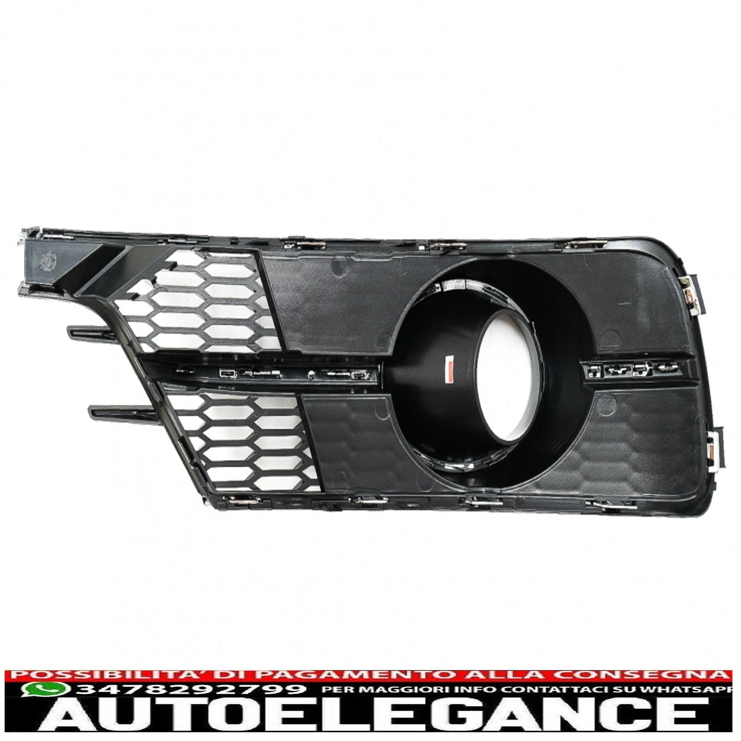 coperture inferiori della griglia del paraurti griglie laterali adatte per audi a6 c7 4g facelift (2015-2018) pianoforte nero e cromato AUTOELEGANCERICAMBI
