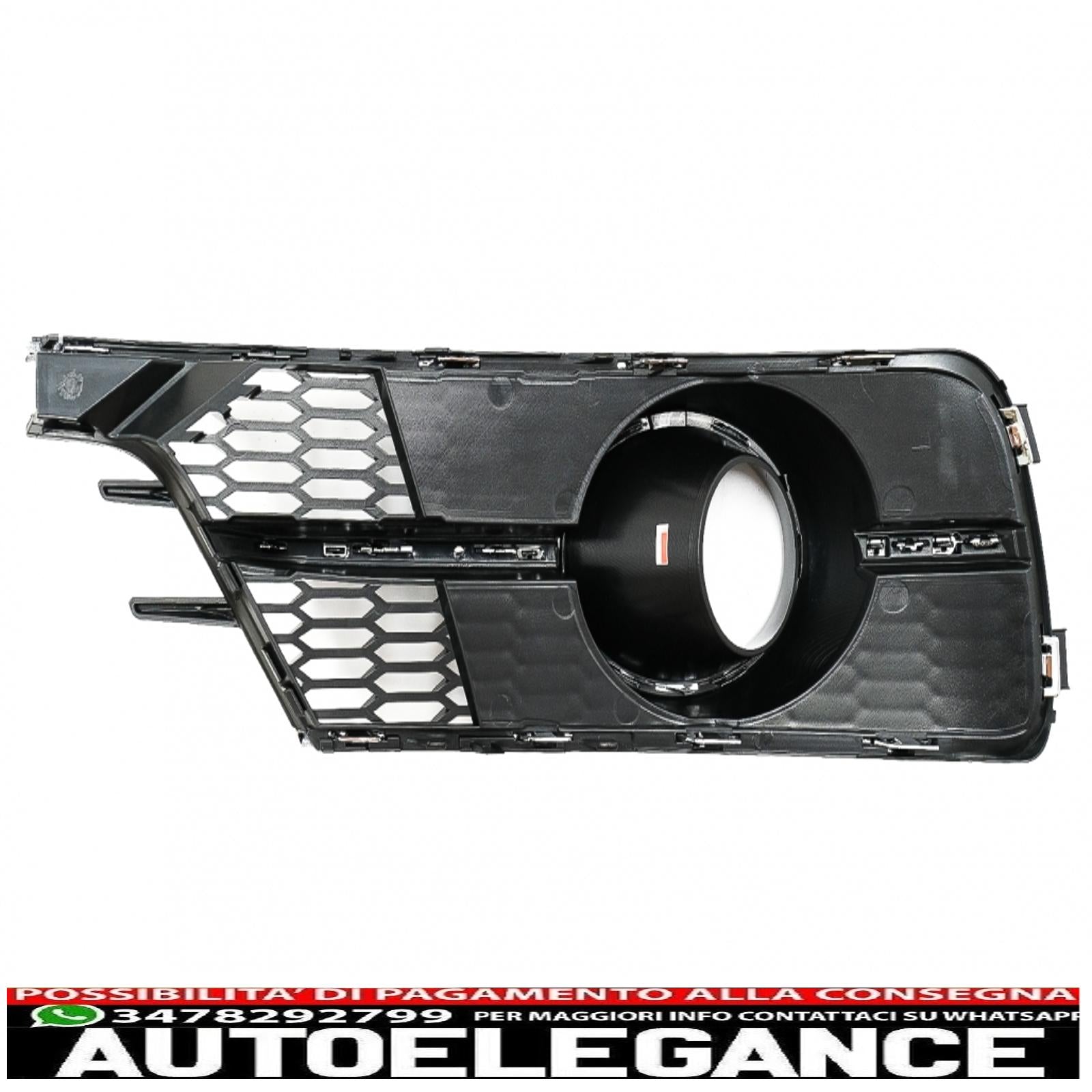coperture inferiori della griglia del paraurti griglie laterali adatte per audi a6 c7 4g facelift (2015-2018) pianoforte nero e cromato AUTOELEGANCERICAMBI