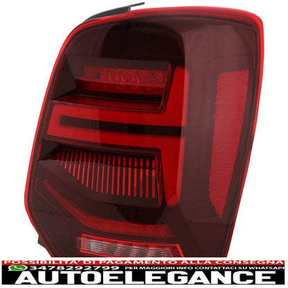 fanali posteriori full led adatti per vw polo 6r 6c 61 (2011-2017) indicatori di direzione dinamici sequenziali vento look