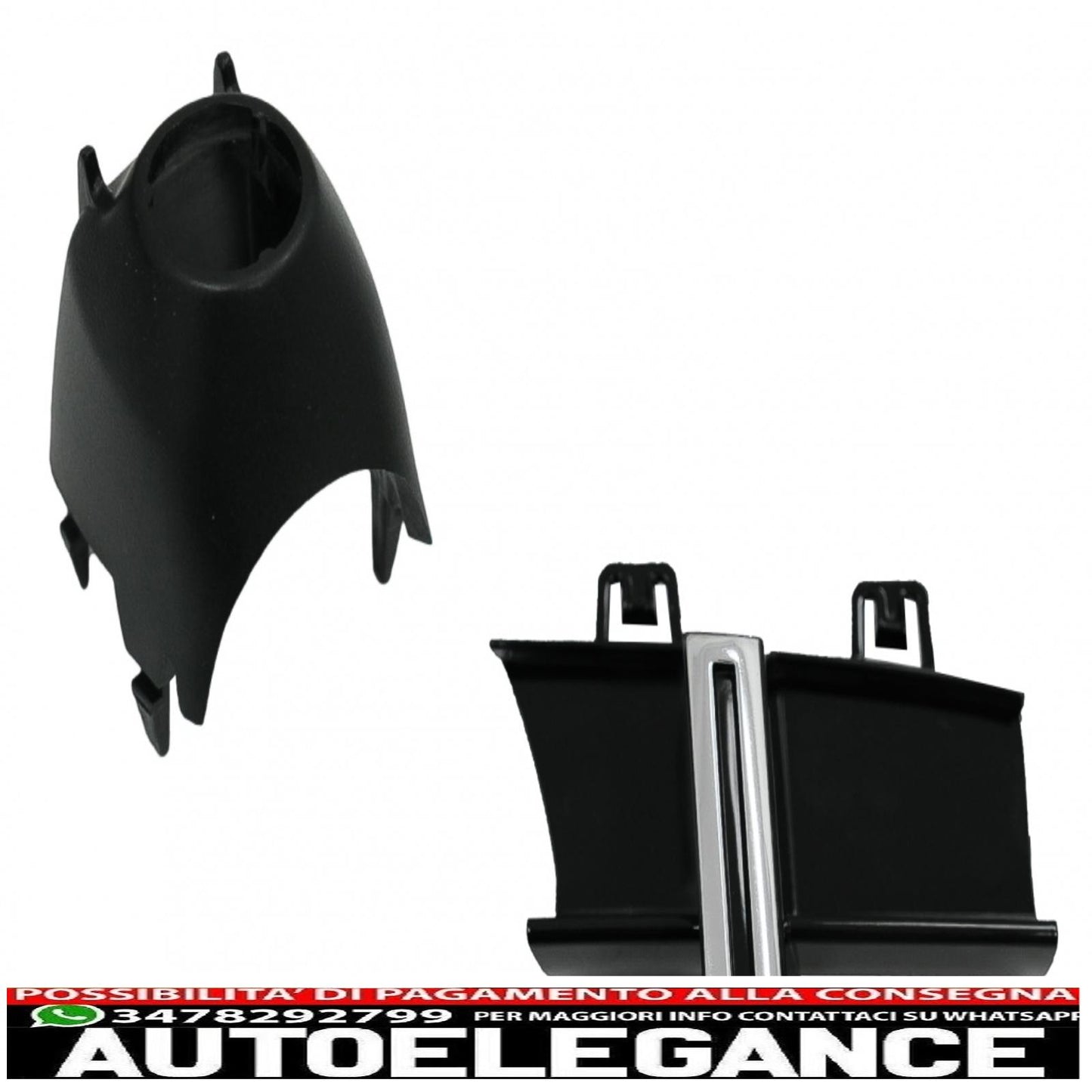 central grille suitable for mercedes cls class c257 (2018-up) panamericana gtr design black - chrome pdc / camera