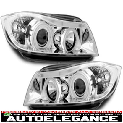 headlights suitable for bmw e90/e91 3er_2 ccfl halo chrome_rims 