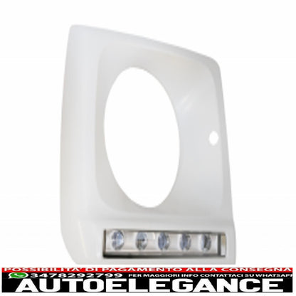 coperture fari con luci diurne a led drl adatte per mercedes classe g w463 (1989-up) con fari cromati e luci di svolta design g65 AUTOELEGANCERICAMBI