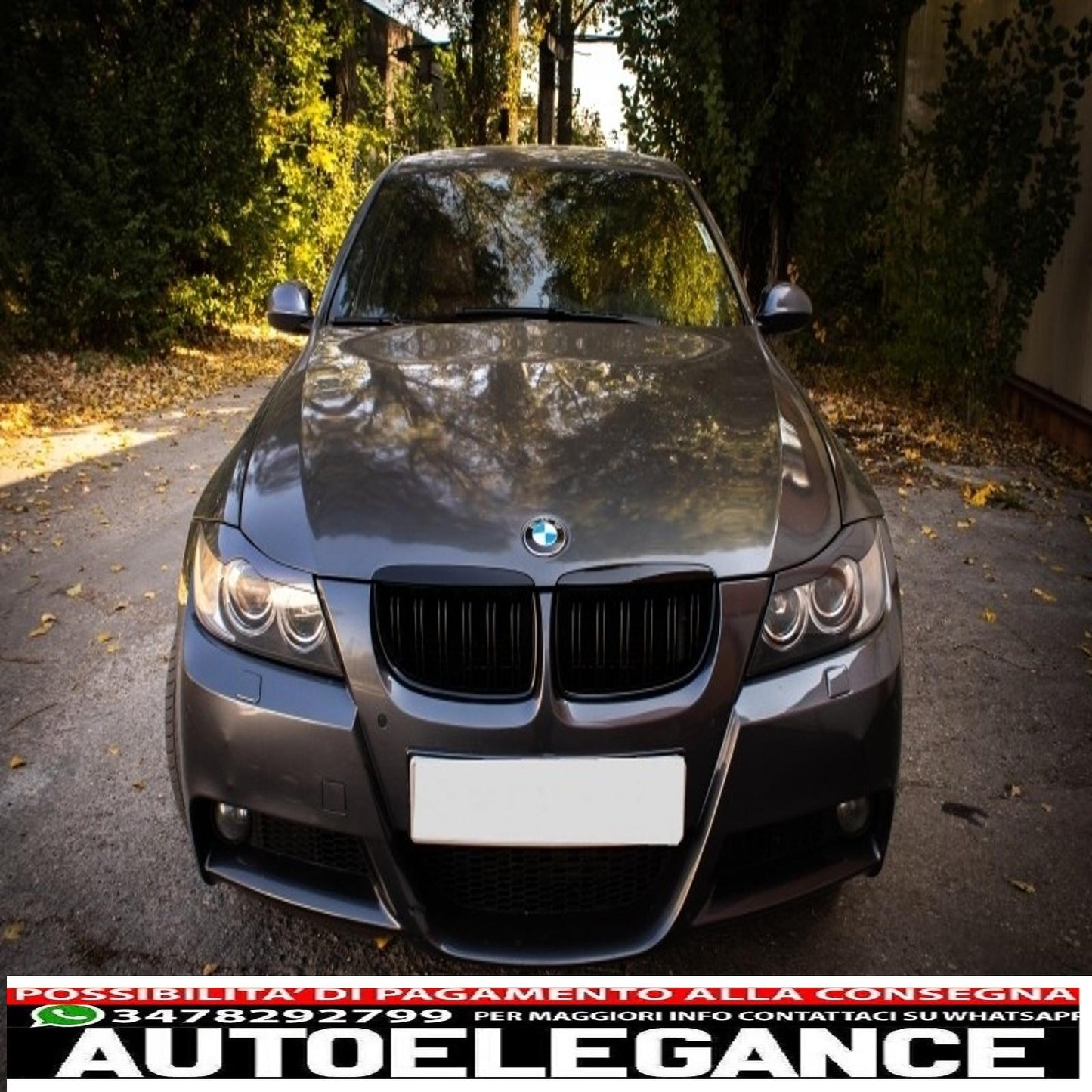 headlights eyebrows suitable for bmw 3 series e90 e91 (2004-2012)