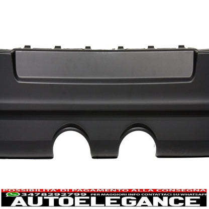 estensione paraurti posteriore impianto di scarico completo adatto per vw golf v 2003-2008 con fanali posteriori dinamici e minigonne laterali look r32