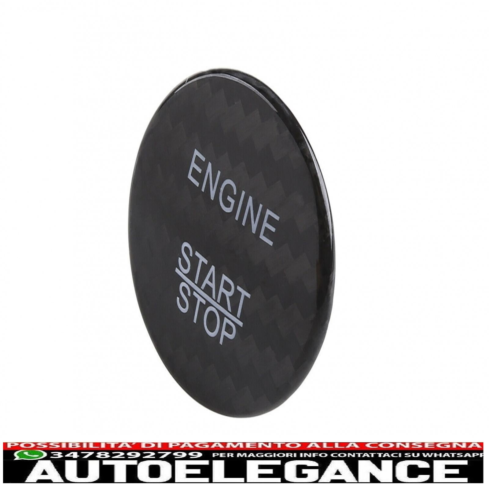 copertura del pulsante di avvio del motore dell'auto decorazione interna adatta per mercedes classe a w176 (2012-2017) classe b w246 (2012-2017) classe c w205 (2015-2017) w204 (2008-2014) vero carbonio AUTOELEGANCERICAMBI