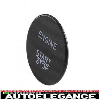 copertura del pulsante di avvio del motore dell'auto decorazione interna adatta per mercedes classe a w176 (2012-2017) classe b w246 (2012-2017) classe c w205 (2015-2017) w204 (2008-2014) vero carbonio AUTOELEGANCERICAMBI