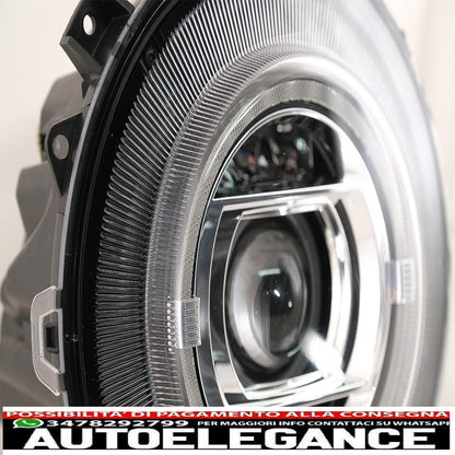 fari anteriori full led adatti per mercedes classe g w463 (2005-2017) design cromato facelift 2018 con accensione dinamica