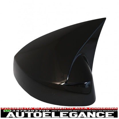 Calotte specchietti adatte per audi a3 8v rs3 cabriolet limousine sportback (2012-2019) bat look nero pianoforte AUTOELEGANCERICAMBI