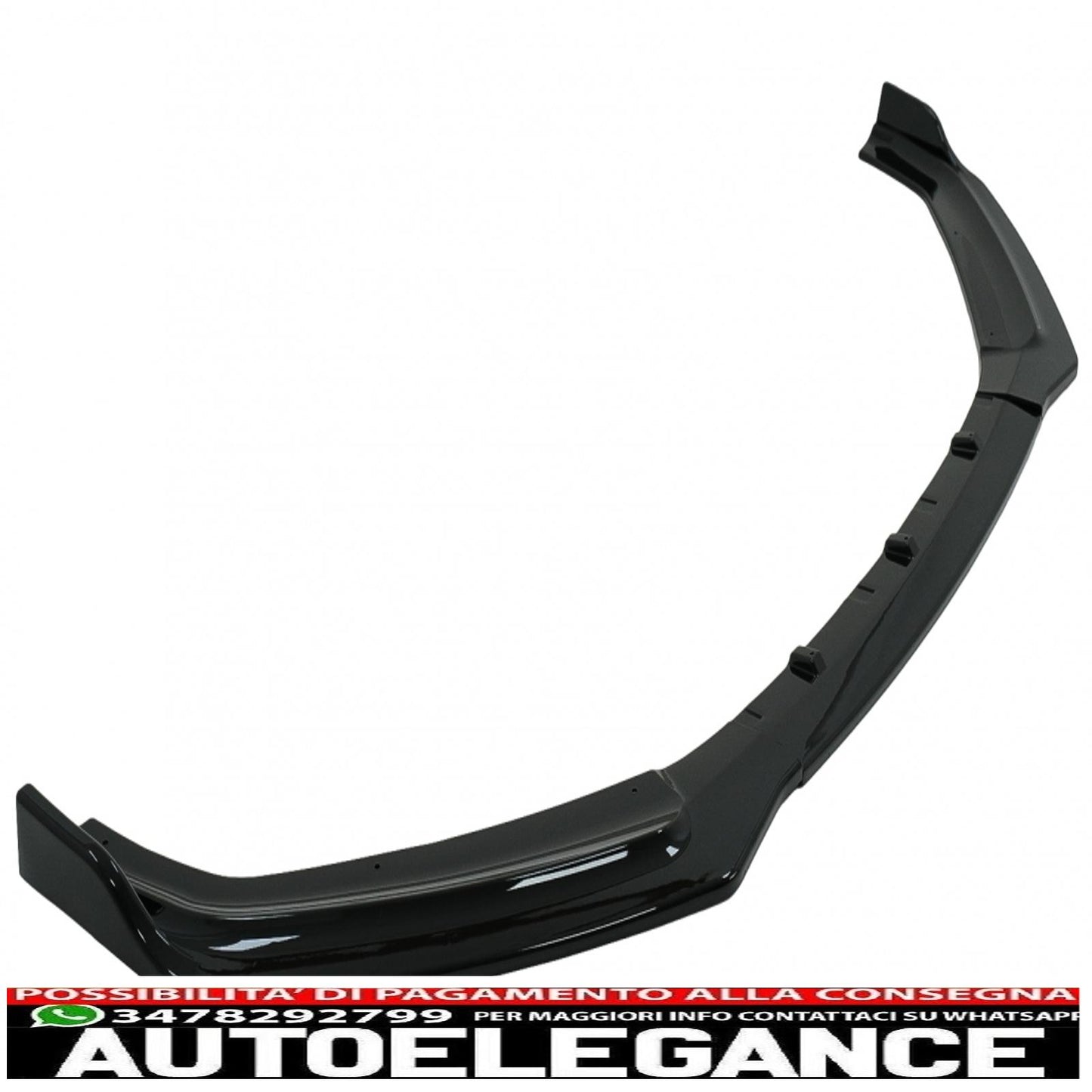 Additional front bumper spoiler suitable for audi a5 f5 (2017-2019) piano black