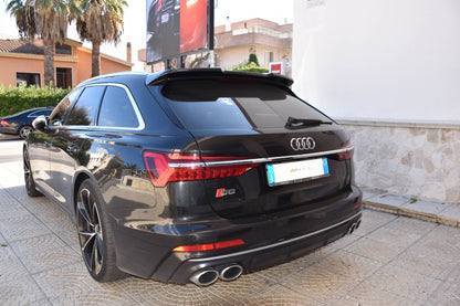 SPOILER TETTO ADATTO PER AUDI A6/S6 C8 AVANT 2018+ LOOK RS6 NERO LUCIDO