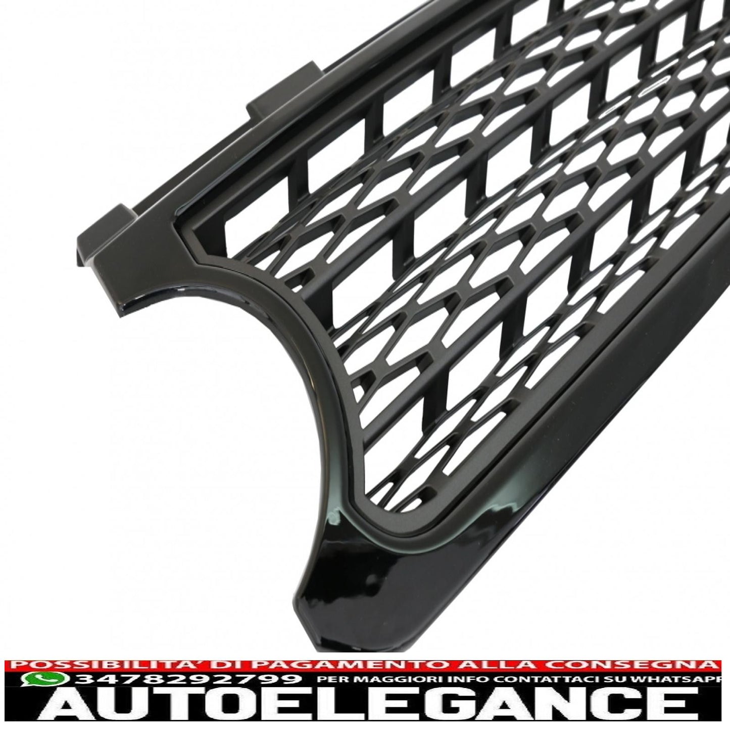 central grille and side vents suitable for land rover vogue iii l322 (2006-2009) black grey autobiography supercharged edition