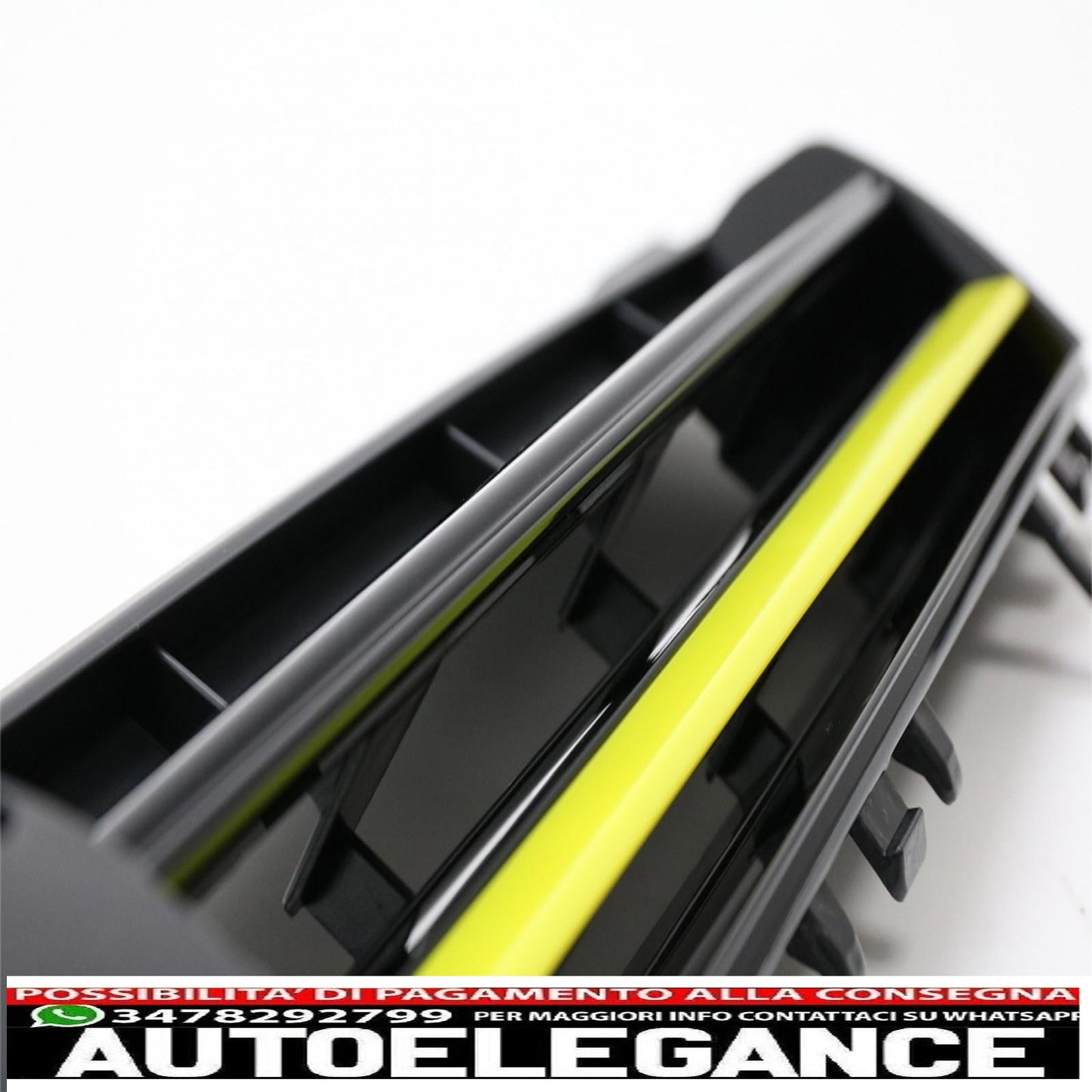 complete body kit suitable for volkswagen golf 7 vii 5g (2013-2017) yellow inserts 