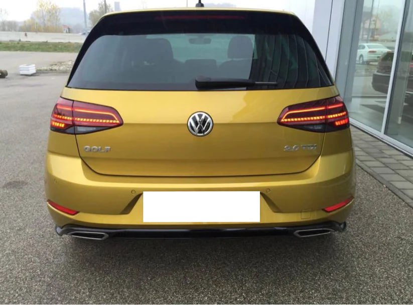 DIFFUSER SUITABLE FOR VW GOLF 7.5 2017-2020 LOOK RLINE GLOSS BLACK 