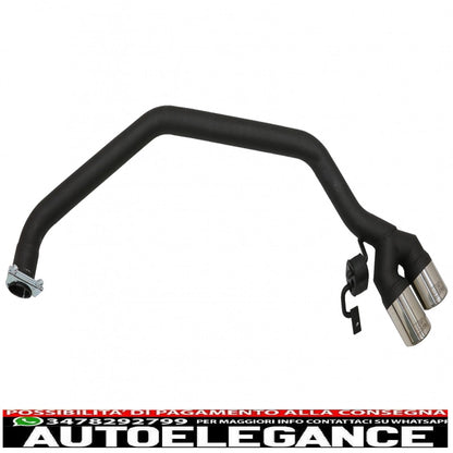 diffusore pianoforte nero con sistema di scarico doppi terminali di scarico adatti per bmw serie 5 f10 (2011-2016) 102-433/70rs