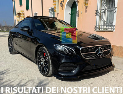 SPLITTER ADATTO PER MERCEDES CLASSE E W213 C238 A238 AMG ABS LOOK NERO LUCIDO
