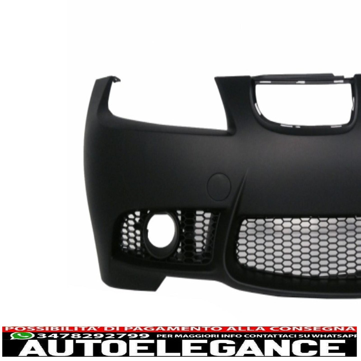 paraurti anteriore adatto per bmw serie 3 e90 berlina e91 touring (2004-2008) con minigonne laterali non lci design m3 senza fendinebbia