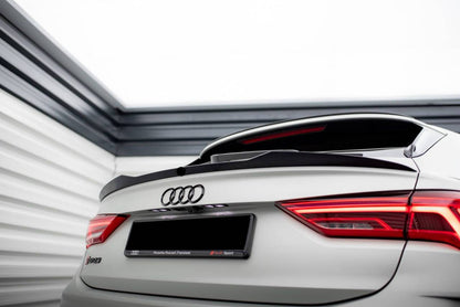 BOOT SPOILER SUITABLE FOR AUDI Q3 SPORTBACK 2019+ GLOSSY BLACK RSQ3 LOOK