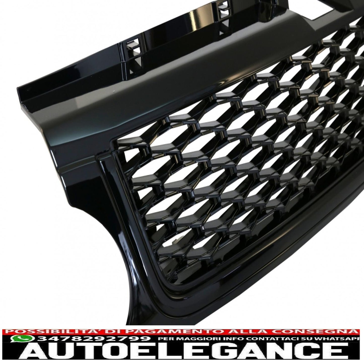 central grille and side air intakes group suitable for land rover sport l320 restyling (2009-2013) autobiography look all black edition
