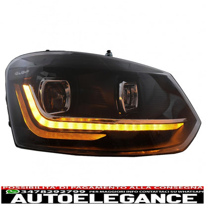 fari a led adatti per vw polo mk5 6r 6c (2010-2017) luce di svolta sequenziale dinamica