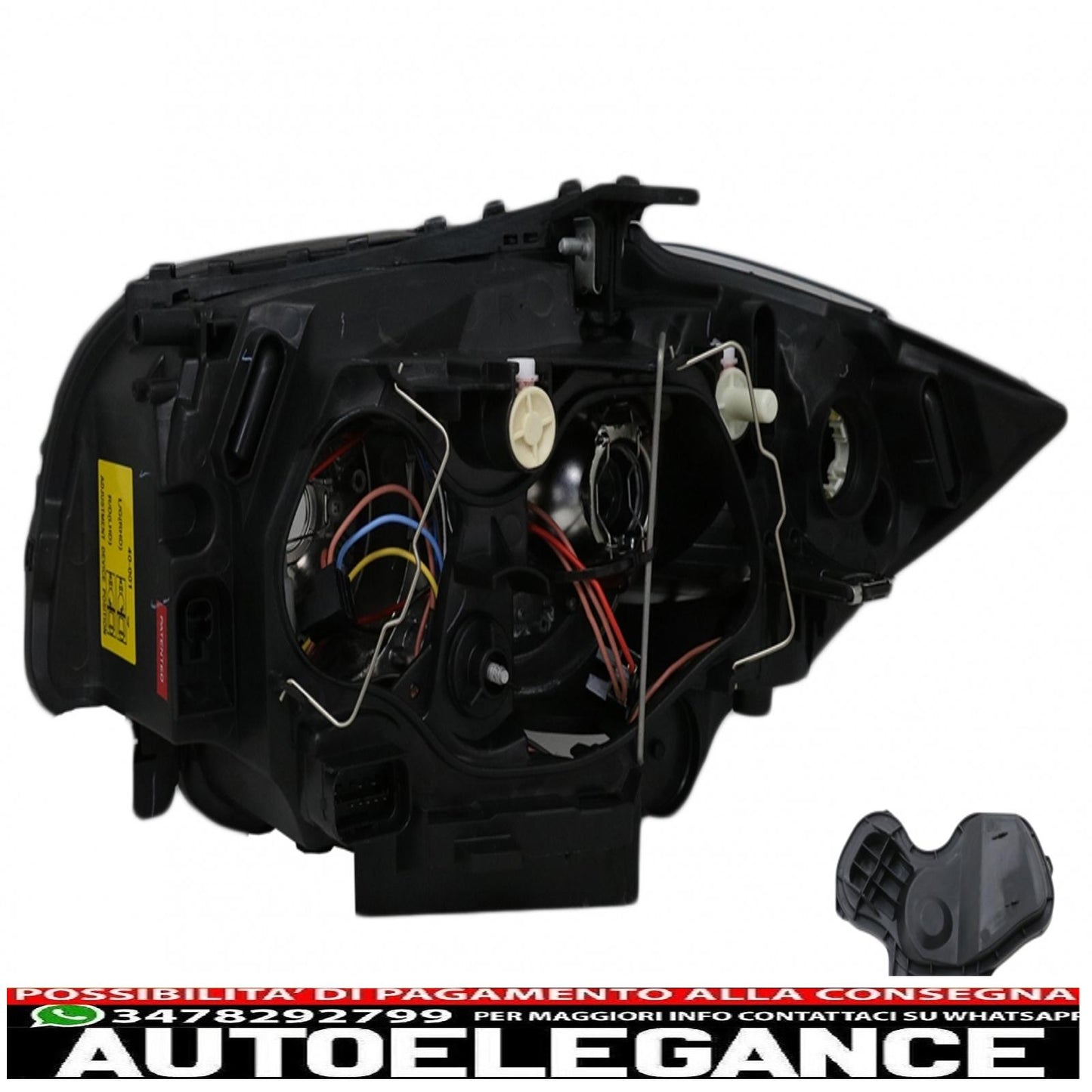 headlights suitable for bmw 1 series e81 e82 e87 e88 (2004-2011) angel eye 2 black halo rims