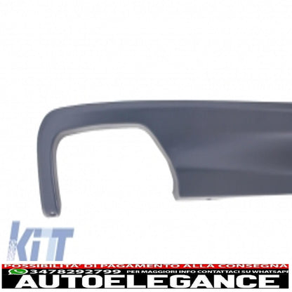 diffusore d'aria a doppia uscita adatto per bmw f10 f11 berlina touring serie 5 (2011-2017) 550i design con terminali di scarico design quadrato
