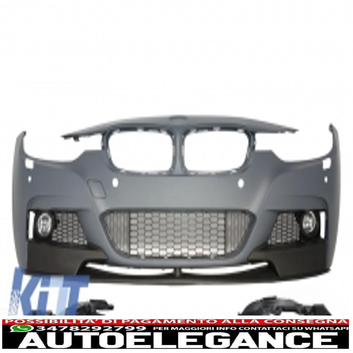 complete body kit suitable for BMW F30 (2011-up) m-performance design with tailpipes on the left 