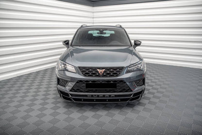 💎1341 Splitter Anteriore Nero Lucido adatto per CUPRA Ateca 2018+💎