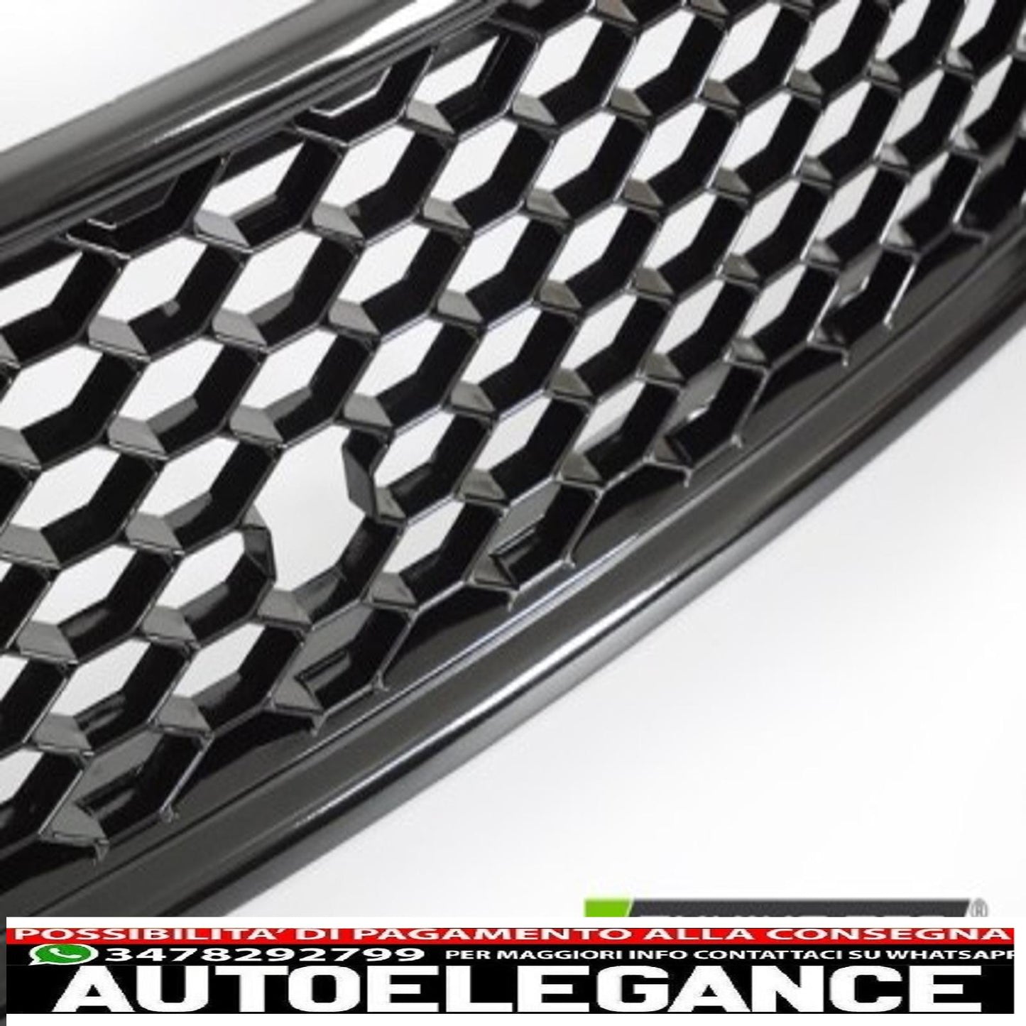griglia sportiva nera lucida per audi a4 (b6) sport 10.00-10.04