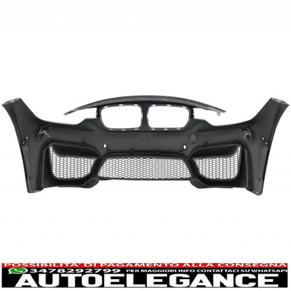 paraurti anteriore con parafanghi anteriori e minigonne laterali adatto per bmw serie 3 f30 f31 pre-lci e lci (2011-2018) design m4