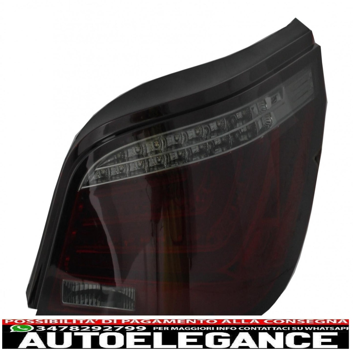 barra led fanali posteriori adatta per bmw serie 5 e60 (2003-2007) rosso fumo AUTOELEGANCERICAMBI