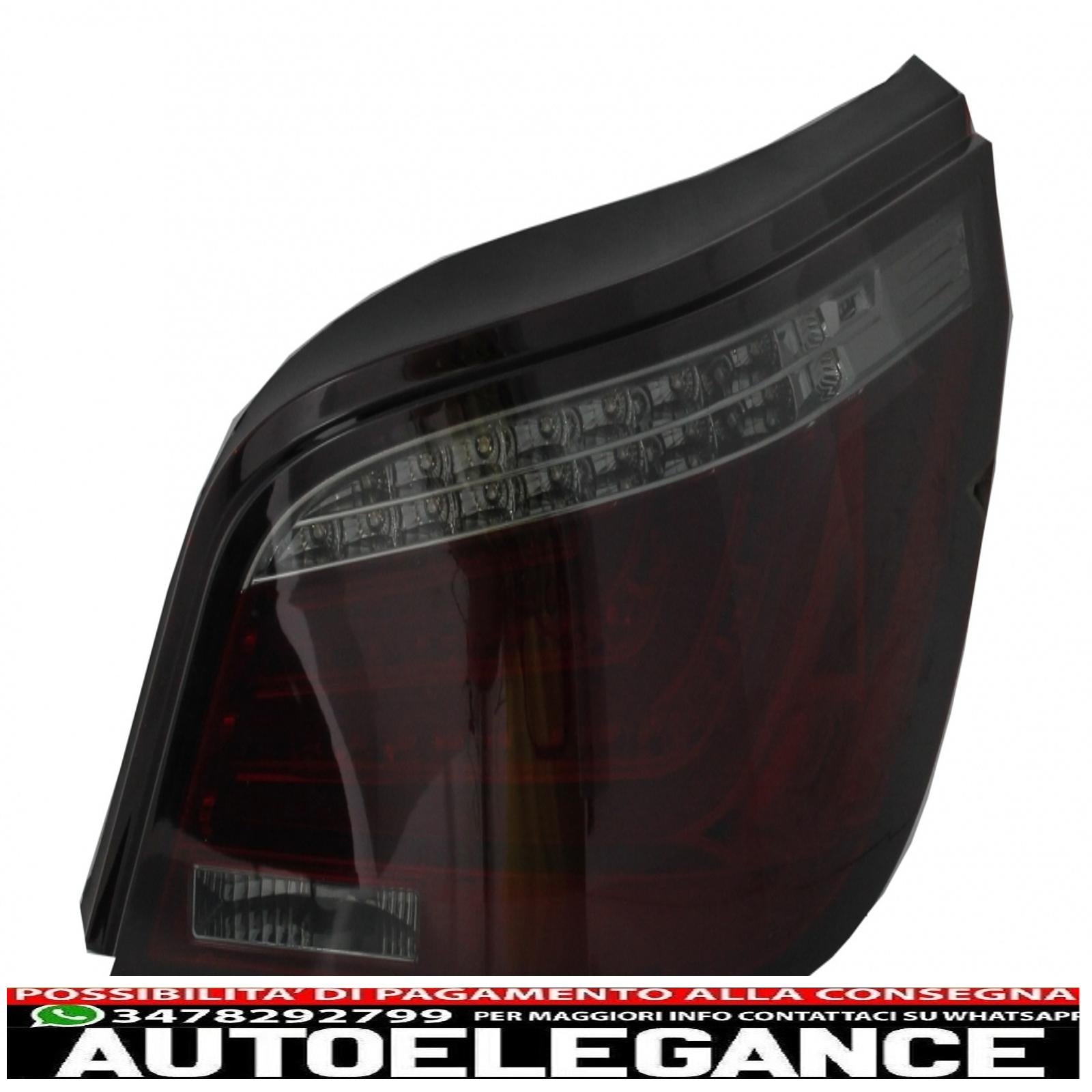 barra led fanali posteriori adatta per bmw serie 5 e60 (2003-2007) rosso fumo AUTOELEGANCERICAMBI