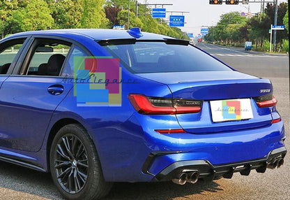 REAR WINDOW SPOILER SUITABLE FOR BMW 3 SERIES G20 2019-2022 M4 LOOK GLOSS BLACK