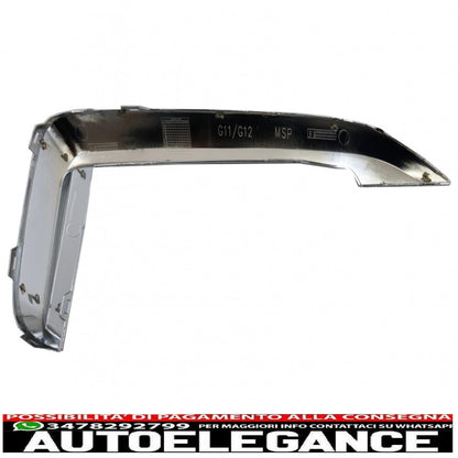 front chrome trims only suitable for bmw 7 series g12 g11 (2015-02.2019) m-tech m-sport bumper 