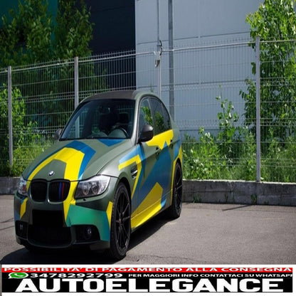 rear bumper suitable for bmw e90 3 series (2004-2011) medium exhaust m3 design without pdc 